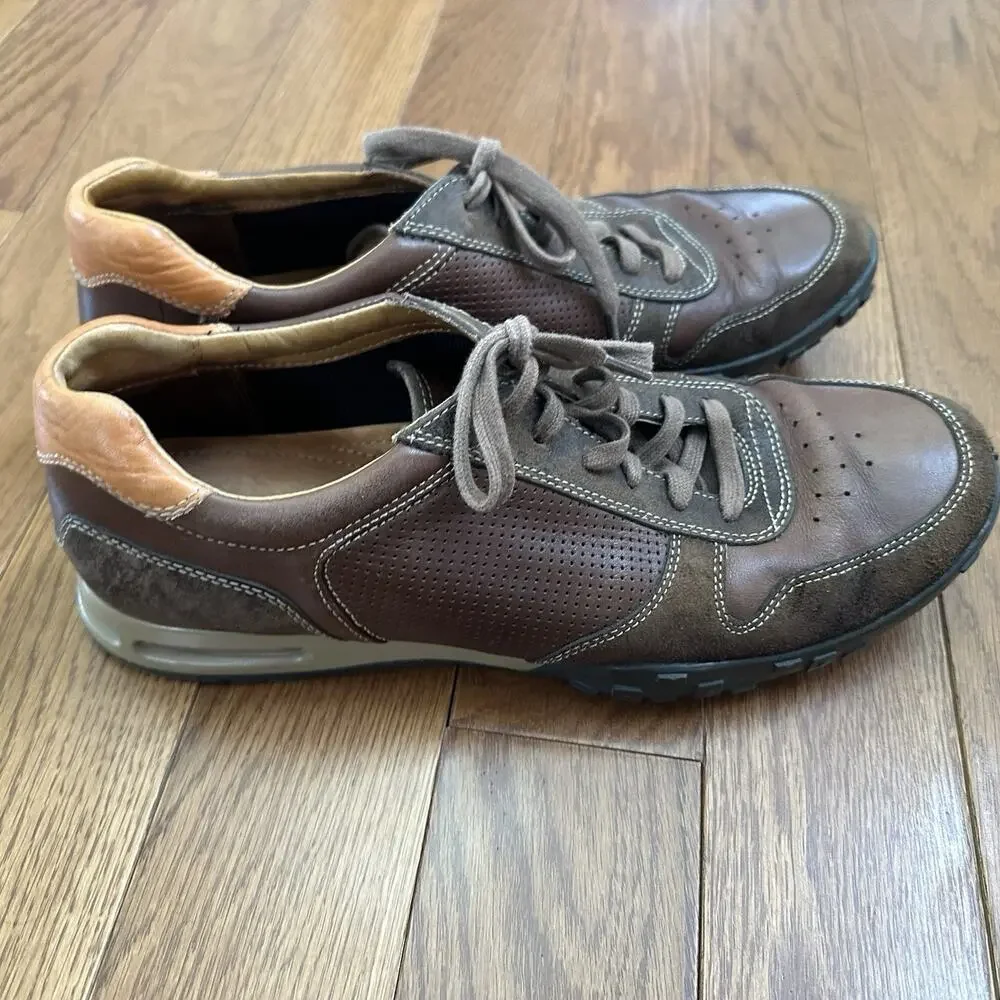 Cole Haan Men’s Air Griffin Brown Leather Casual Lace-Up Shoes‎ Size 11
